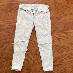 Abercrombie Bleached Distressed Jeans